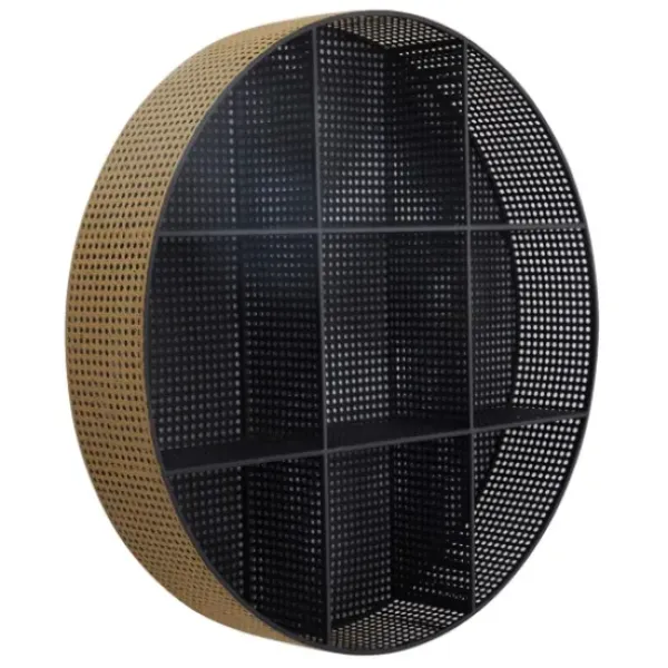 Shelves-Kirkland's Home Golden Dots Circle Cubbies Wall Shelf