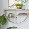 Shelves-Kirkland's Home Golden Half Moon Wall Shelves