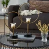 Candle Holders-Kirkland's Home Golden Halo 2-Pc. Candle Holder Set Gold/Black
