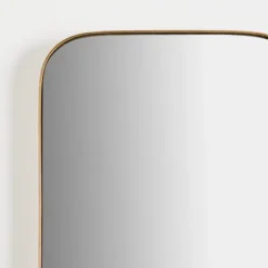 Framed Mirrors-Kirkland's Home Golden Linear Wall Mirror