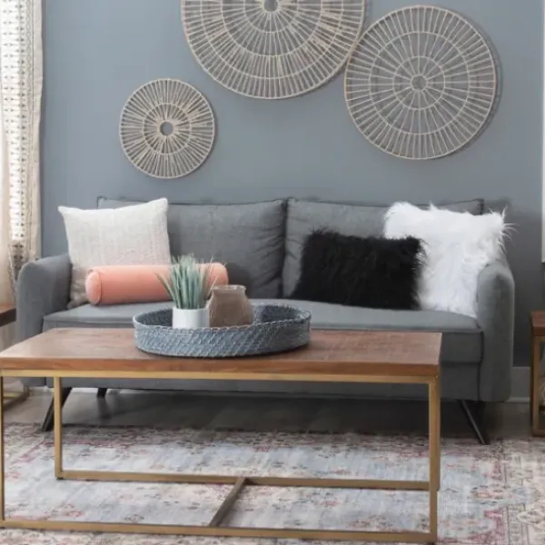 Coffee Tables-Kirkland's Home Golden Nesting 3-Pc. Coffee And Accent Table Set Brown
