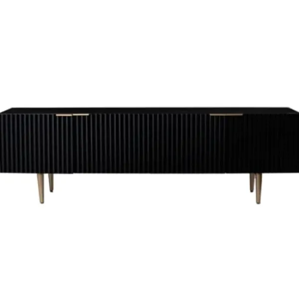 Tv Stands & Media Consoles-Kirkland's Home Golden Onyx Ribbed Side Console Table