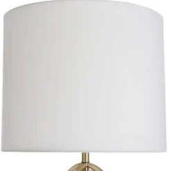 Table Lamps-Kirkland's Home Golden Open Egg Base Table Lamp White