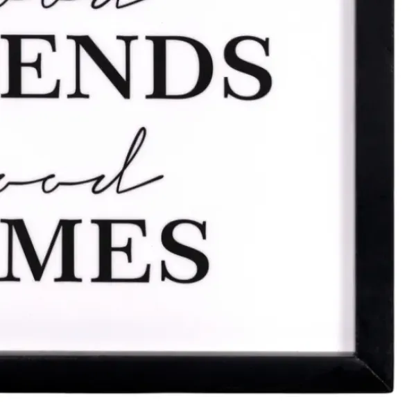 Wall Quotes & Signs-Kirkland's Home Good Food, Good Times Framed Wall Plaque White/Black