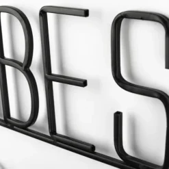 Wall Quotes & Signs-Kirkland's Home Good Vibes Only Metal Wall Plaque Black