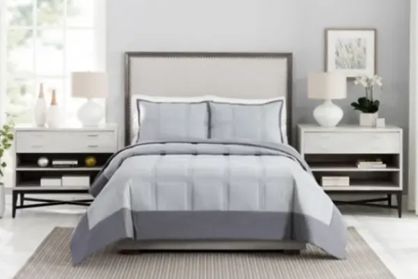 Quilts-Kirkland's Home Graham King 3-Pc. Quilt Set Gray