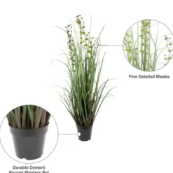 Trees & Topiaries-Kirkland's Home Grass And Eucalyptus Potted Plant