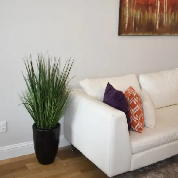 Arrangements & Greenery-Kirkland's Home Grass Arrangement In Black Cement Pot Green/Black
