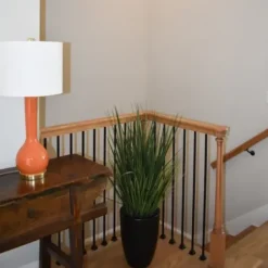 Arrangements & Greenery-Kirkland's Home Grass Arrangement In Black Cement Pot Green/Black