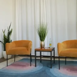 Arrangements & Greenery-Kirkland's Home Grass Arrangement In Crackled Gold Pot Green/Gold
