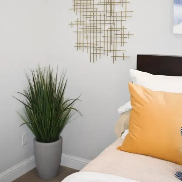 Arrangements & Greenery-Kirkland's Home Grass Arrangement In Gray Cement Pot Green/Gray