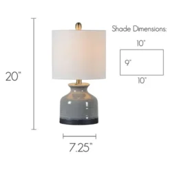 Table Lamps-Kirkland's Home Gray And Black Ceramic Table Lamp, Set Of 2 White