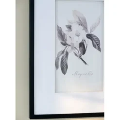 Framed Art-Kirkland's Home Gray And Cream Foliage 4-Pc. Framed Wall Art Set Gray/White