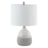 Table Lamps-Kirkland's Home Gray And Gradient Ceramic Table Lamp White