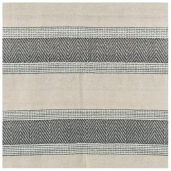 Blankets & Throws-Kirkland's Home Gray And Natural Colorblock Chevron Throw Gray/Tan