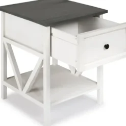 Accent & End Tables-Kirkland's Home Gray And Wash Reclaimed Wood Accent Table White