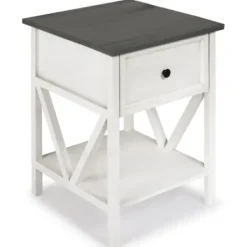Accent & End Tables-Kirkland's Home Gray And Wash Reclaimed Wood Accent Table White