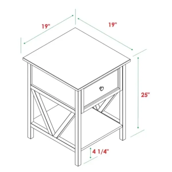 Accent & End Tables-Kirkland's Home Gray And Wash Reclaimed Wood Accent Table White