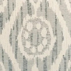 Accent Chairs-Kirkland's Home Gray And White Damask Upholstered Recliner Gray/White