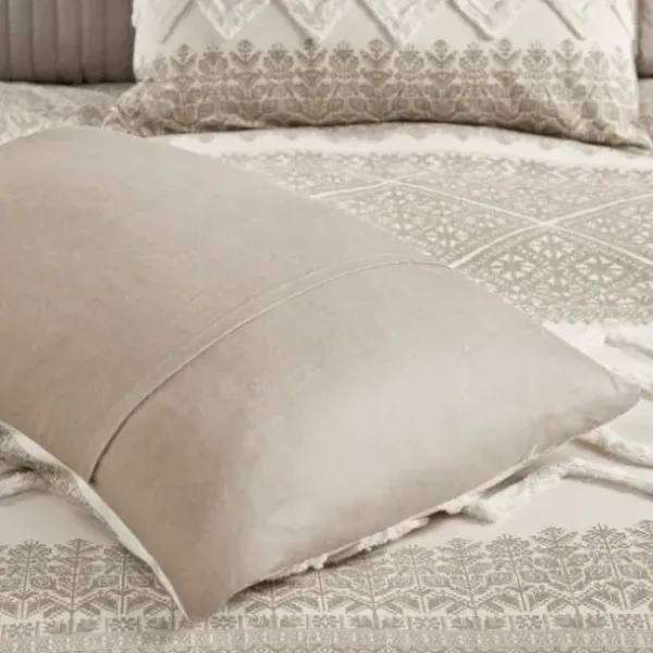 Duvets-Kirkland's Home Gray And White 3-Pc. California King Duvet Set Gray/White