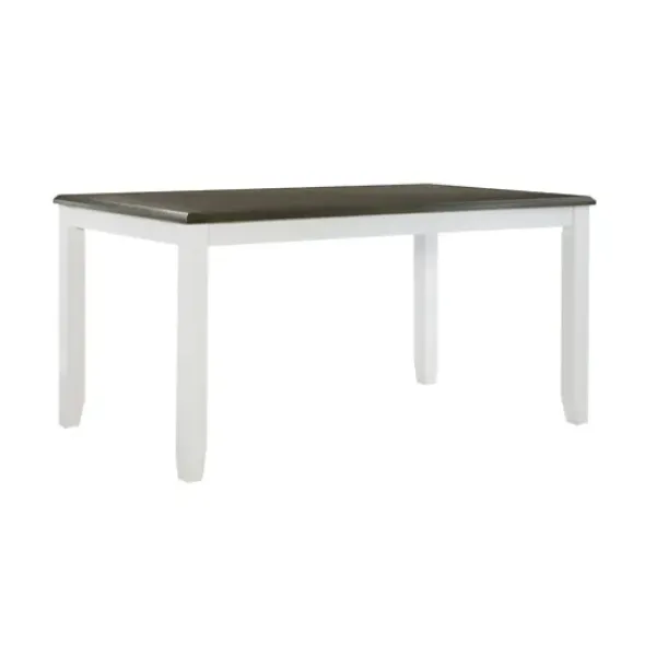 Dining Tables-Kirkland's Home Gray And White Two-Toned Wood Dining Table Gray/White
