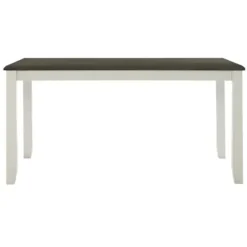 Dining Tables-Kirkland's Home Gray And White Two-Toned Wood Dining Table Gray/White
