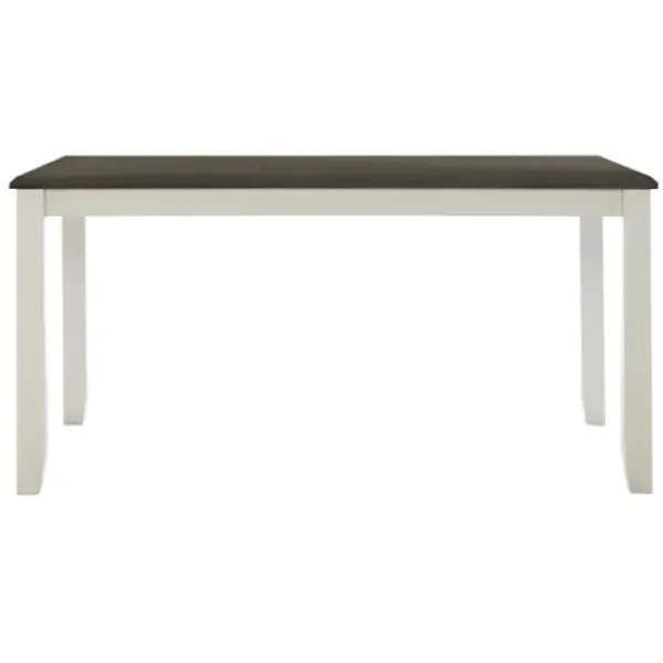 Dining Tables-Kirkland's Home Gray And White Two-Toned Wood Dining Table Gray/White