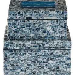 Baskets & Boxes-Kirkland's Home Gray And White Woven Basket With Tassel, 19 In. Gray/White