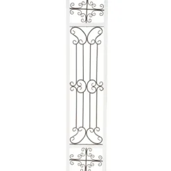 Wall Plaques-Kirkland's Home Gray Angelic Scrollwork Panel Wall Plaque Gray/Tan