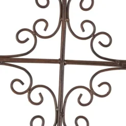 Wall Plaques-Kirkland's Home Gray Angelic Scrollwork Panel Wall Plaque Gray/Tan