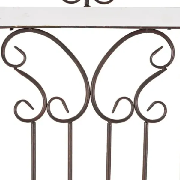 Wall Plaques-Kirkland's Home Gray Angelic Scrollwork Panel Wall Plaque Gray/Tan