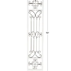 Wall Plaques-Kirkland's Home Gray Angelic Scrollwork Panel Wall Plaque Gray/Tan