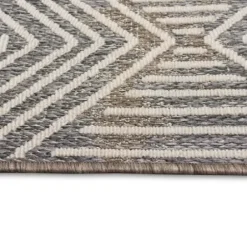 Outdoor Rugs-Kirkland's Home Gray Auckland Trellis Outdoor Area Rug, 6X9 Gray/Blue