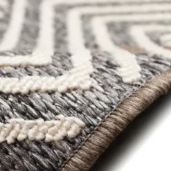Outdoor Rugs-Kirkland's Home Gray Auckland Trellis Outdoor Area Rug, 6X9 Gray/Blue