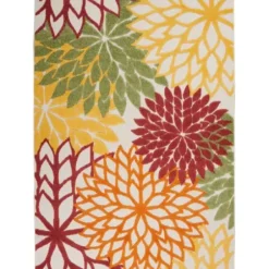Outdoor Rugs-Kirkland's Home Gray Auckland Trellis Outdoor Area Rug, 5X7 Gray/Blue