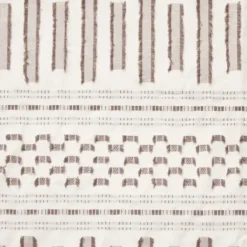 Shower Curtains-Kirkland's Home Gray Boho Tufted Circles Shower Curtain Gray/White