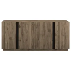 Cabinets & Sideboards-Kirkland's Home Gray Brown Modern 2-Door Sideboard Gray/Brown