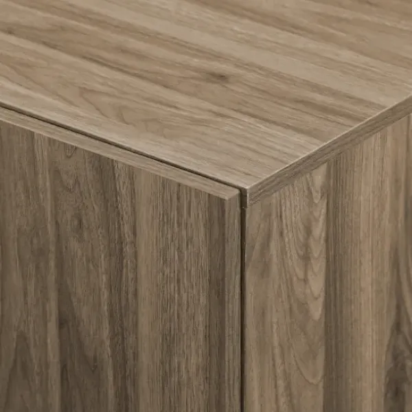 Cabinets & Sideboards-Kirkland's Home Gray Brown Modern 2-Door Sideboard Gray/Brown