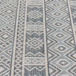Outdoor Rugs-Kirkland's Home Gray Buffalo Check Outdoor Area Rug, 4X6 Gray/White