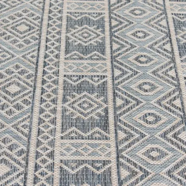 Outdoor Rugs-Kirkland's Home Gray Buffalo Check Outdoor Area Rug, 4X6 Gray/White