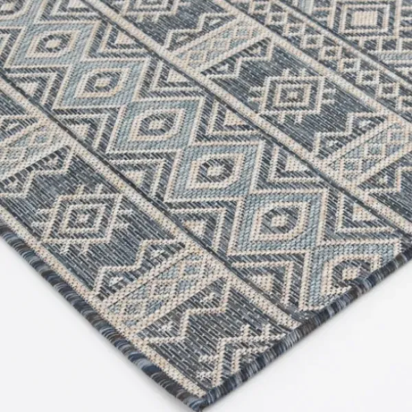 Outdoor Rugs-Kirkland's Home Gray Buffalo Check Outdoor Area Rug, 4X6 Gray/White