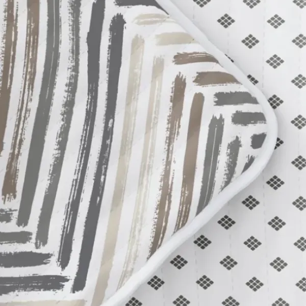 Quilts-Kirkland's Home Gray Chevron Reversible 3-Pc. King Quilt Set Gray/White