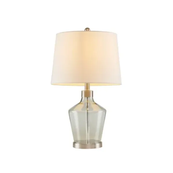 Table Lamps-Kirkland's Home Gray Glass Bold Table Lamps, Set Of 2 White