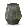 Accent & End Tables-Kirkland's Home Gray Hand-Stamped Iron Hexagon Accent Table