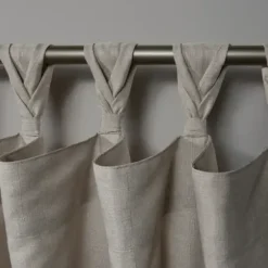 Curtains & Drapes-Kirkland's Home Gray Kenzie Curtain Panel Set, 96 In Gray/White