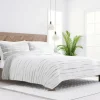 Quilts-Kirkland's Home Gray Linear Reversible 2-Pc. Twin Quilt Set Gray/White