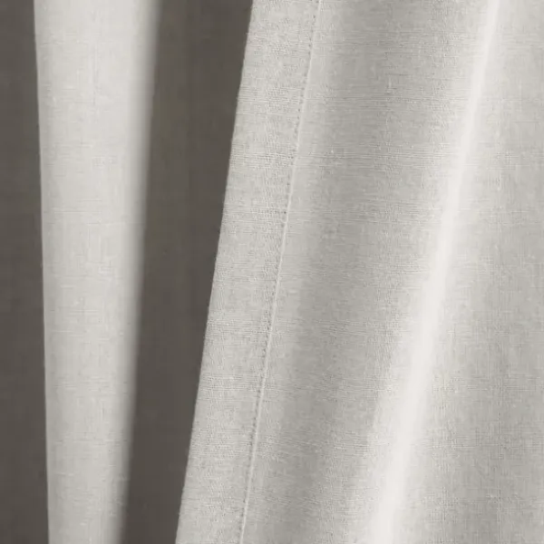 Curtains & Drapes-Kirkland's Home Gray Marl Blackout 2-Pc. Curtain Panel Set, 96 In. Gray/White