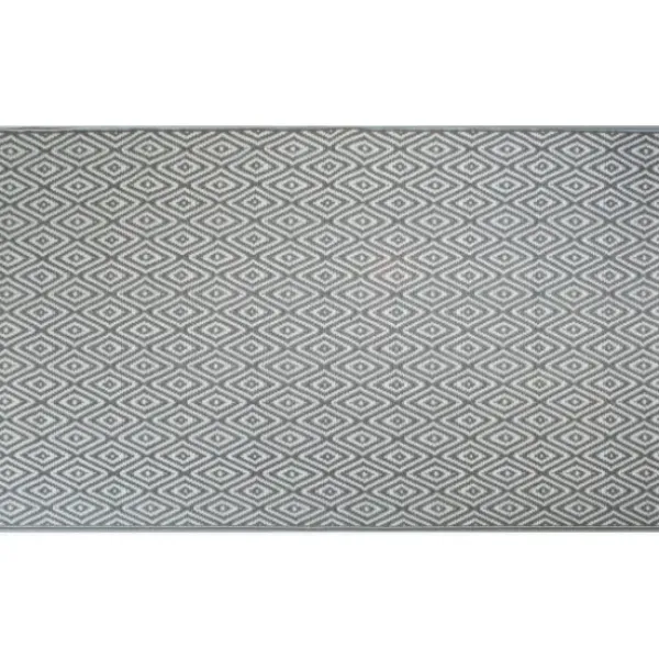 Outdoor Rugs-Kirkland's Home Gray Medallion Devora Indoor/Outdoor Area Rug, 5X7 Blue/Gray