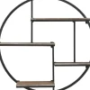 Shelves-Kirkland's Home Gray Metal 4-Tier Circular Wall Shelf
