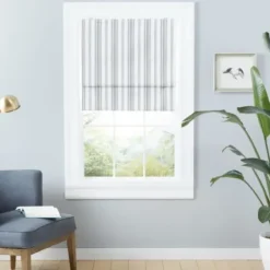 Curtains & Drapes-Kirkland's Home Gray Modern Stripes Curtain Panel, 95 In. Gray/White